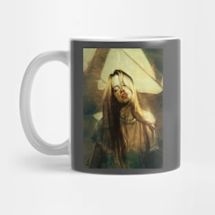 Blonde girl feeling the sunshine Mug